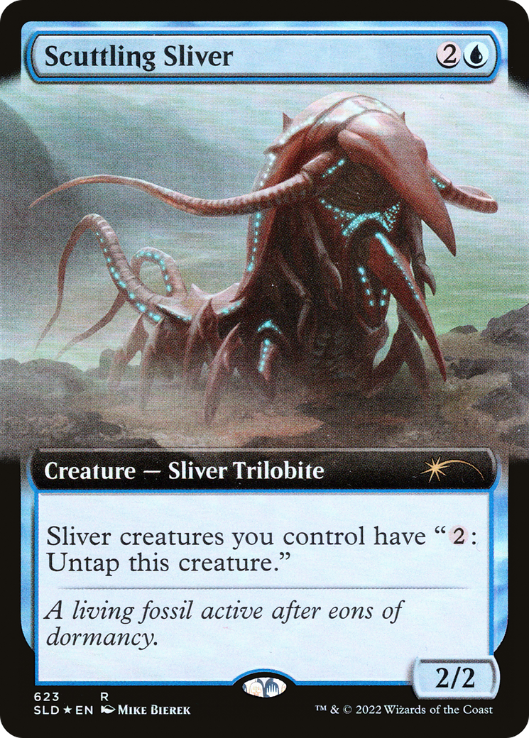 Scuttling Sliver (SLD-623) - Secret Lair Drop: (Extended Art) Foil