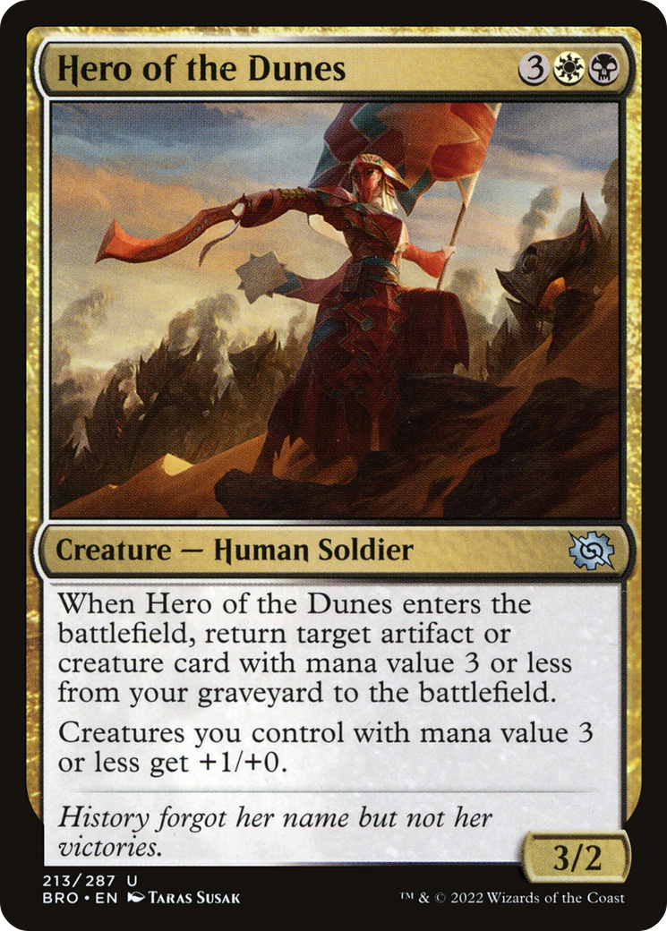 Hero of the Dunes (BRO-213) - The Brothers' War