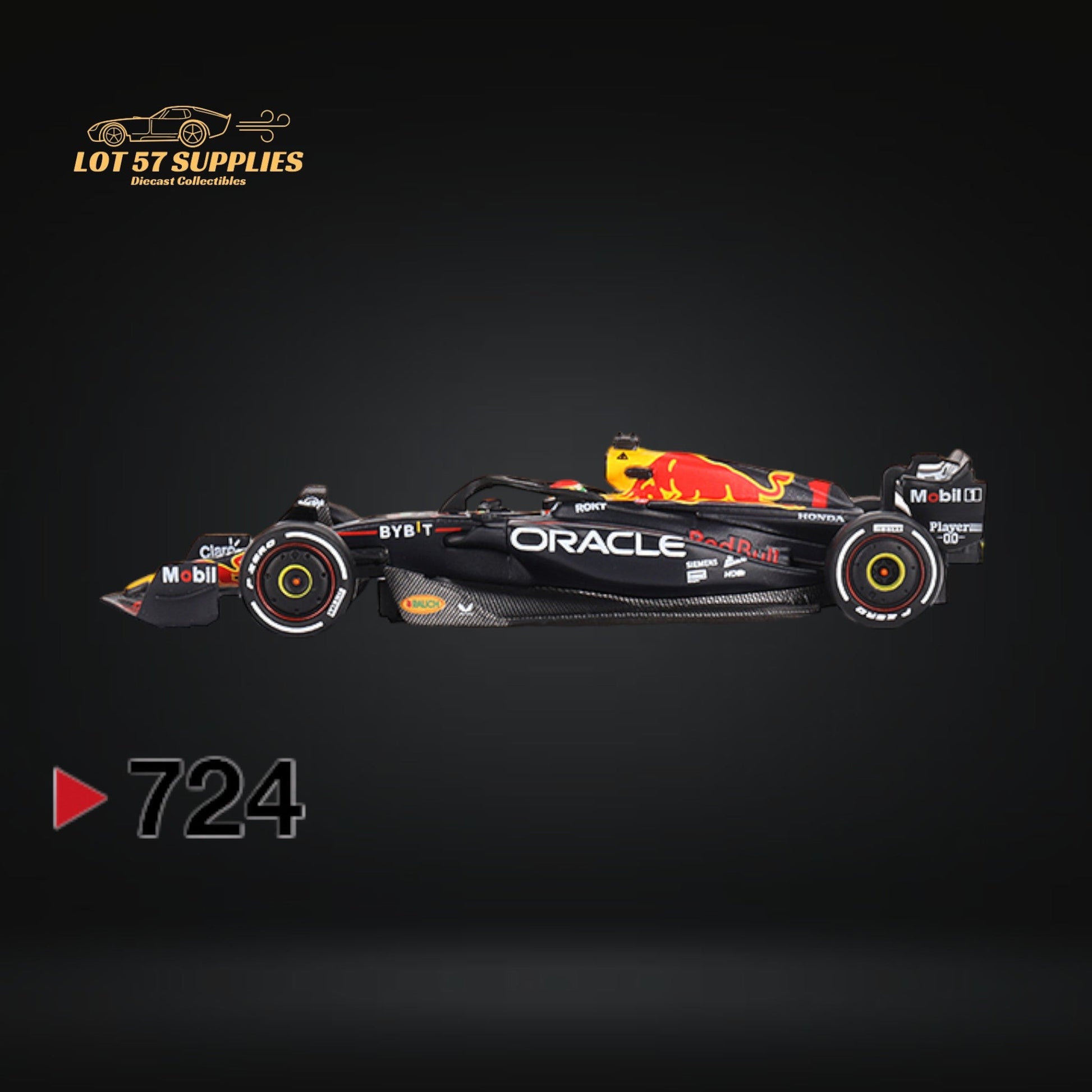 (Pre-Order) Mini-GT Oracle Red Bull Racing RB19 #1 Max Verstappen 2023 F1 2023 Bahrain GP Winner #724 1:64 MGT00724 - Collectors World Toys