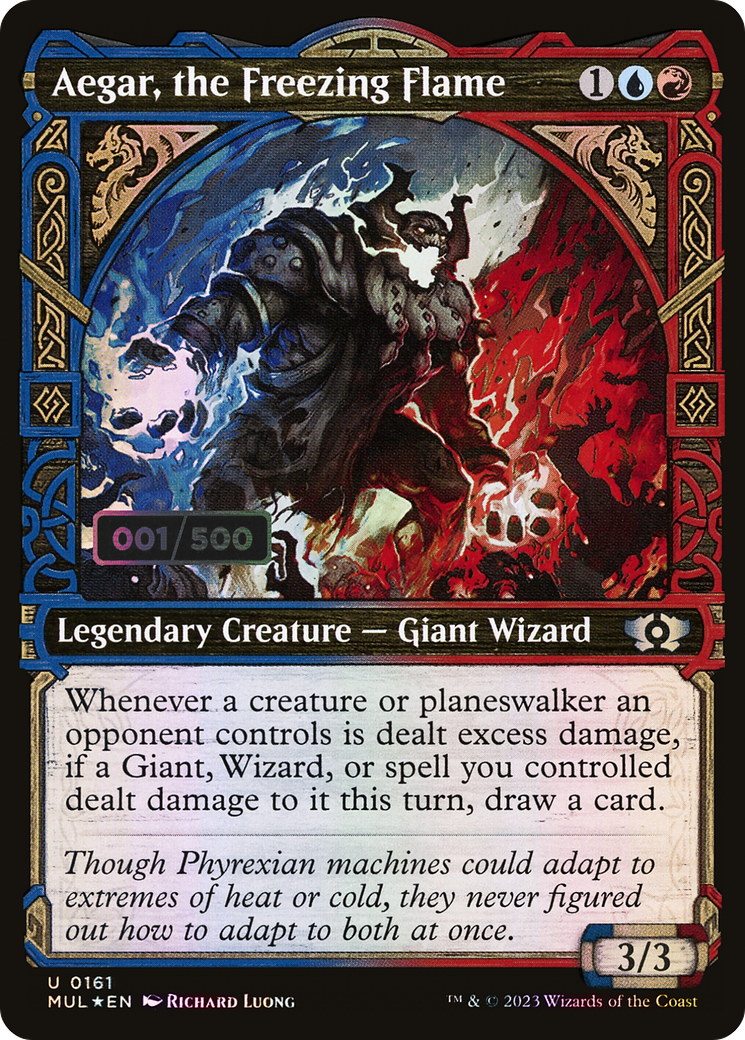 Aegar, the Freezing Flame (MUL-161) - Multiverse Legends: (Showcase) Foil