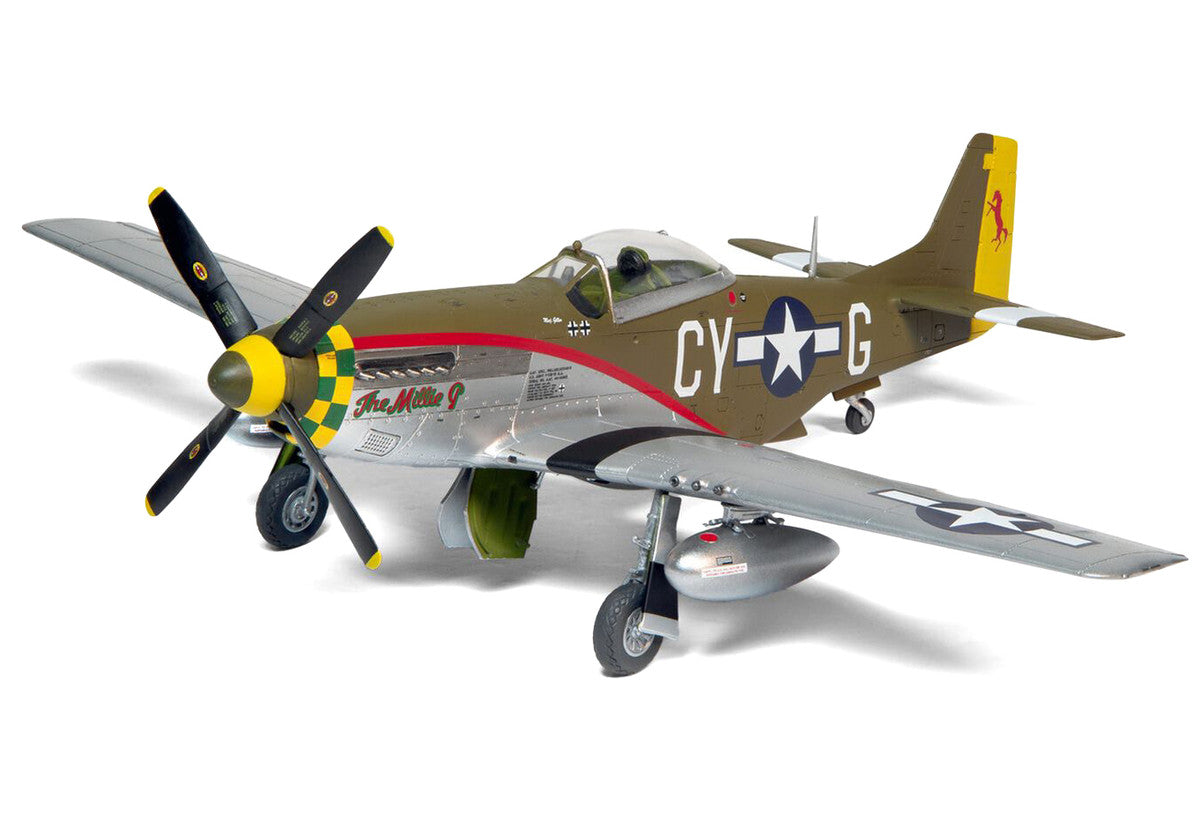 Airfix - Level 2 Model Kit North American F-51D Mustang Fighter Aircraft