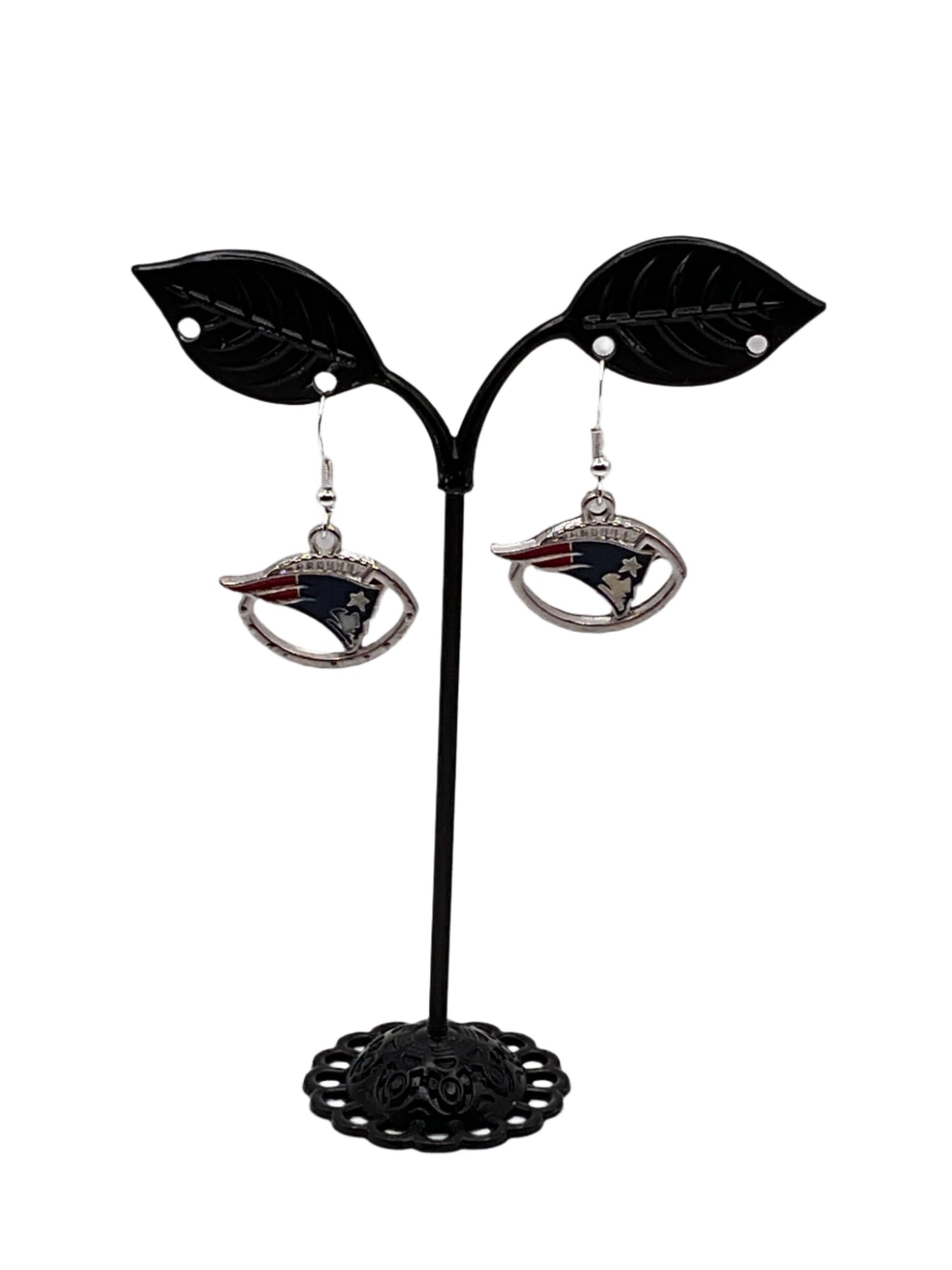 AFC Football Earrings New England Patriots~Football