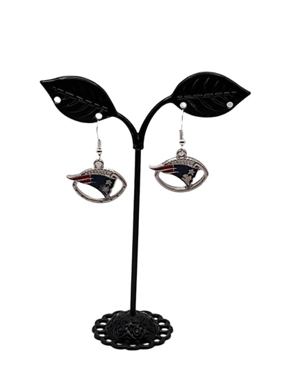 AFC Football Earrings New England Patriots~Football