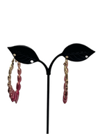 graduated heart hoop earrings