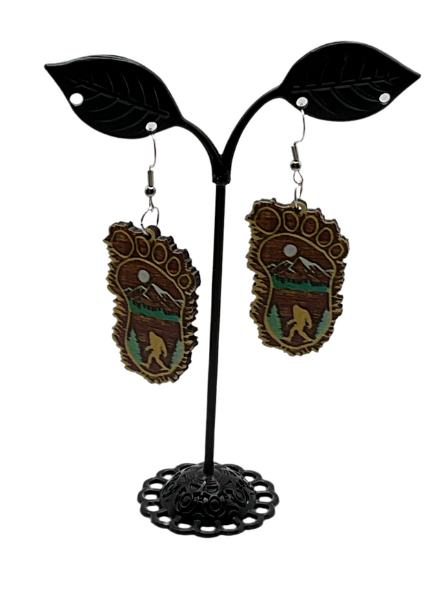 Bigfoot earrings Hover Image