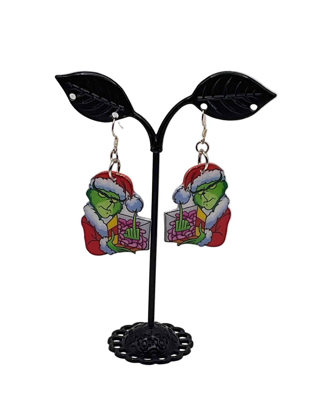 Grinch Christmas Earrings