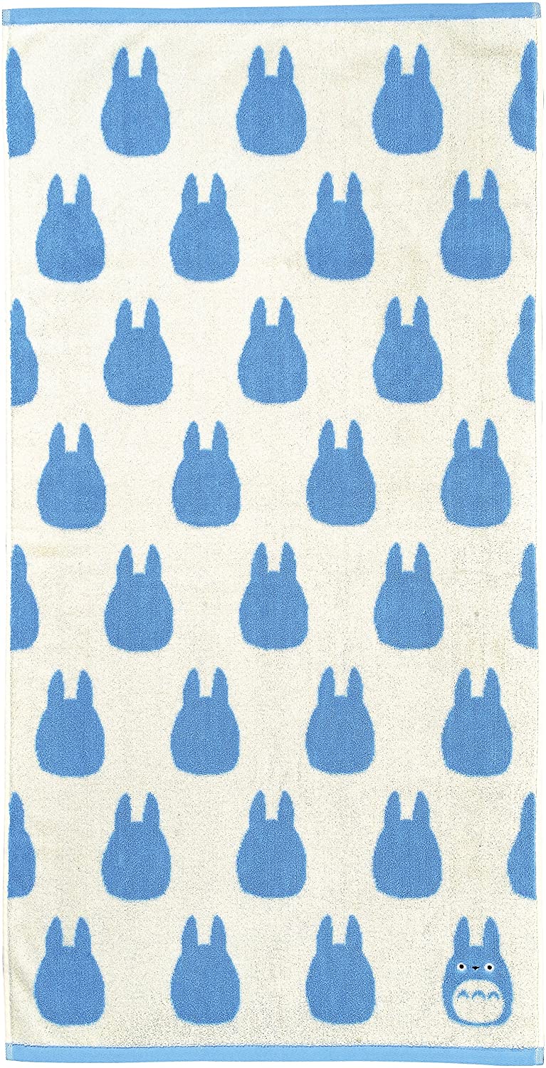 Studio Ghibli Silhouette Series (Bath Towel) My Neighbor Totoro Marushin Silhouette Towel Series Light Blue Main image