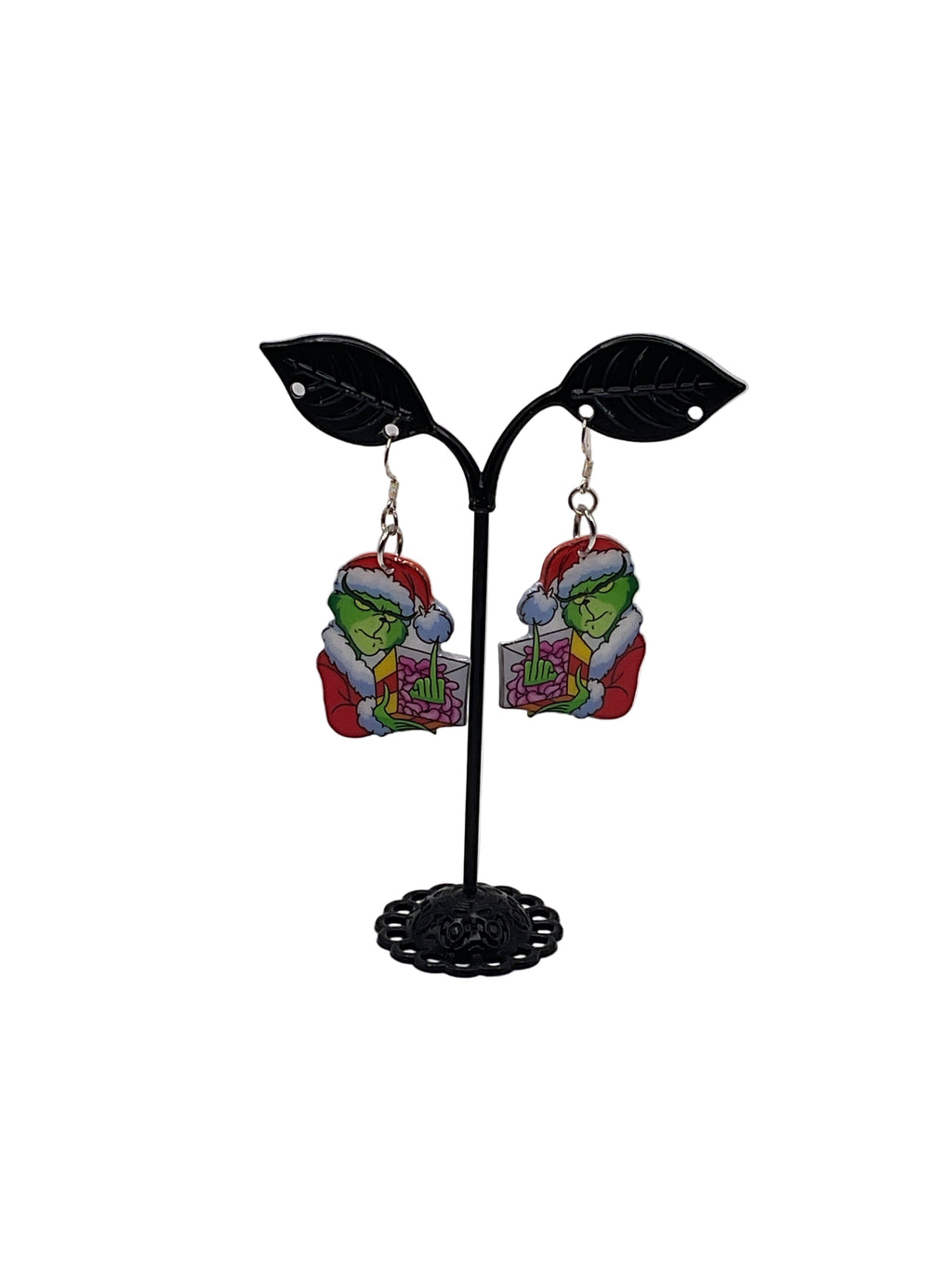 Grinch Christmas Earrings