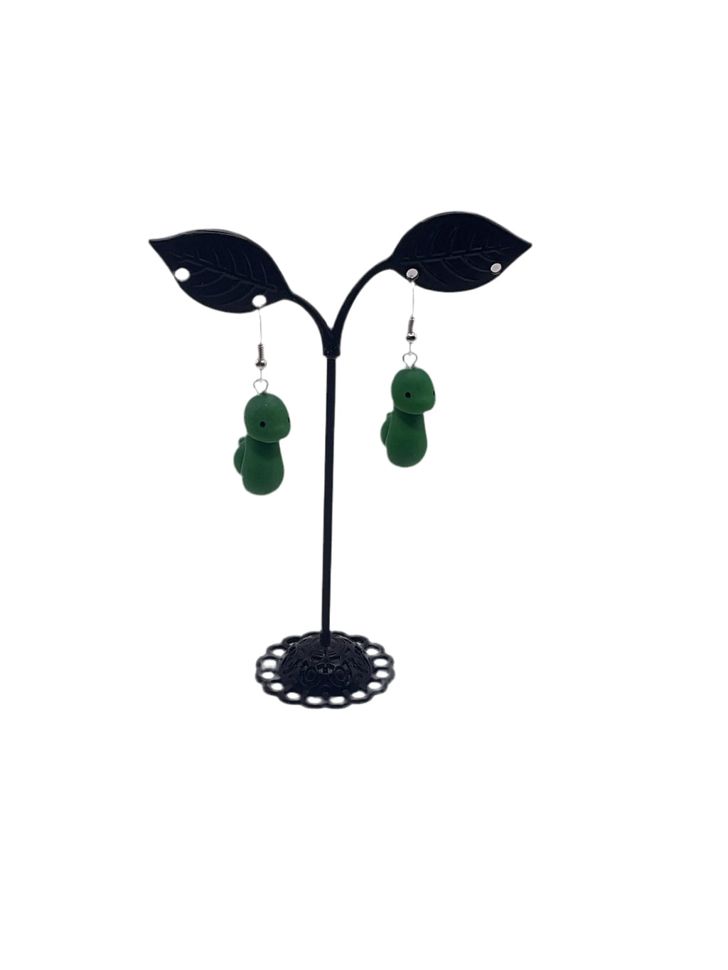 Green Snake Earrings