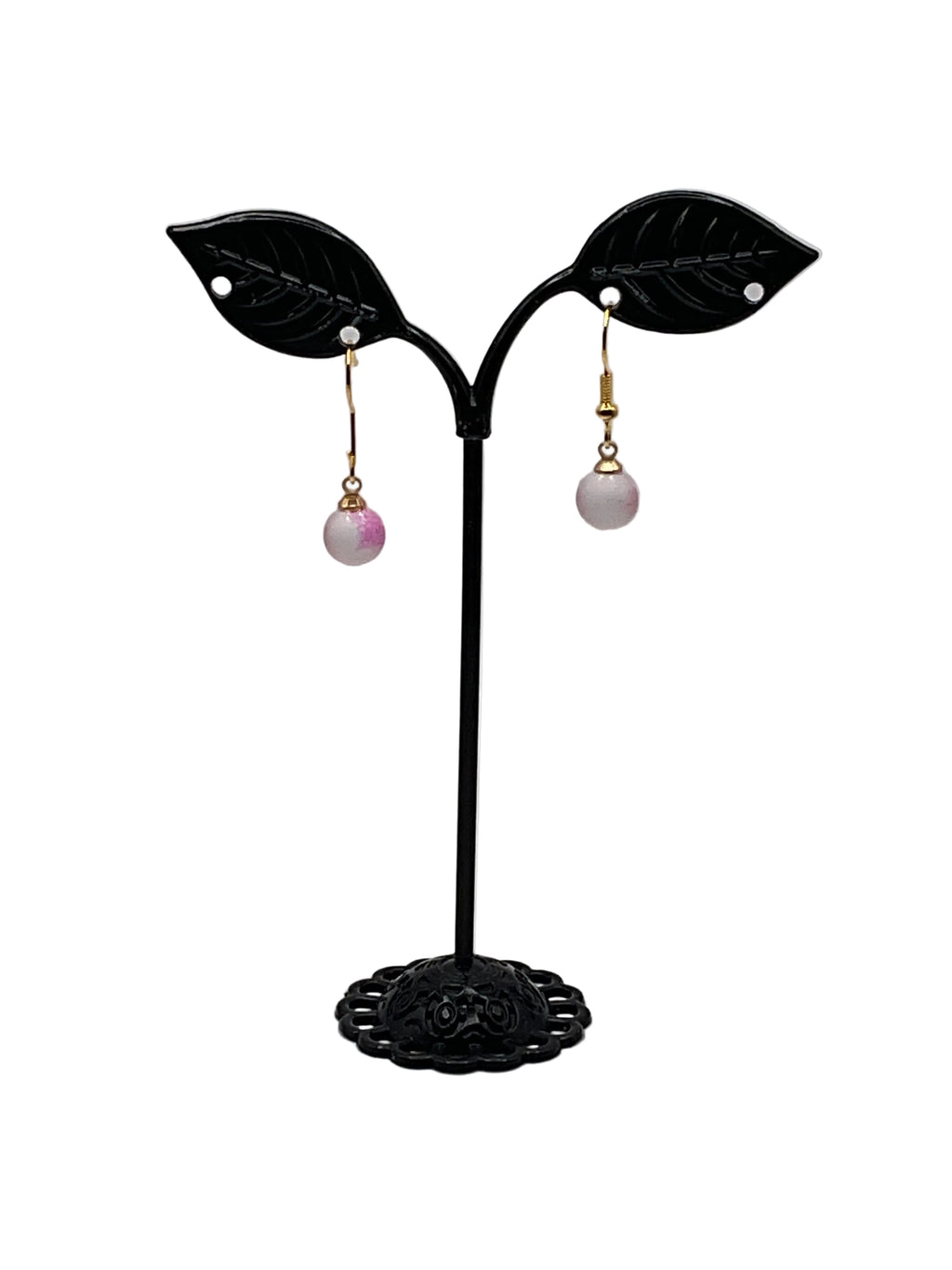 Earrings with beads