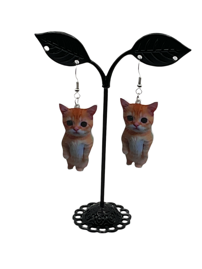 Cat earrings Hover Image
