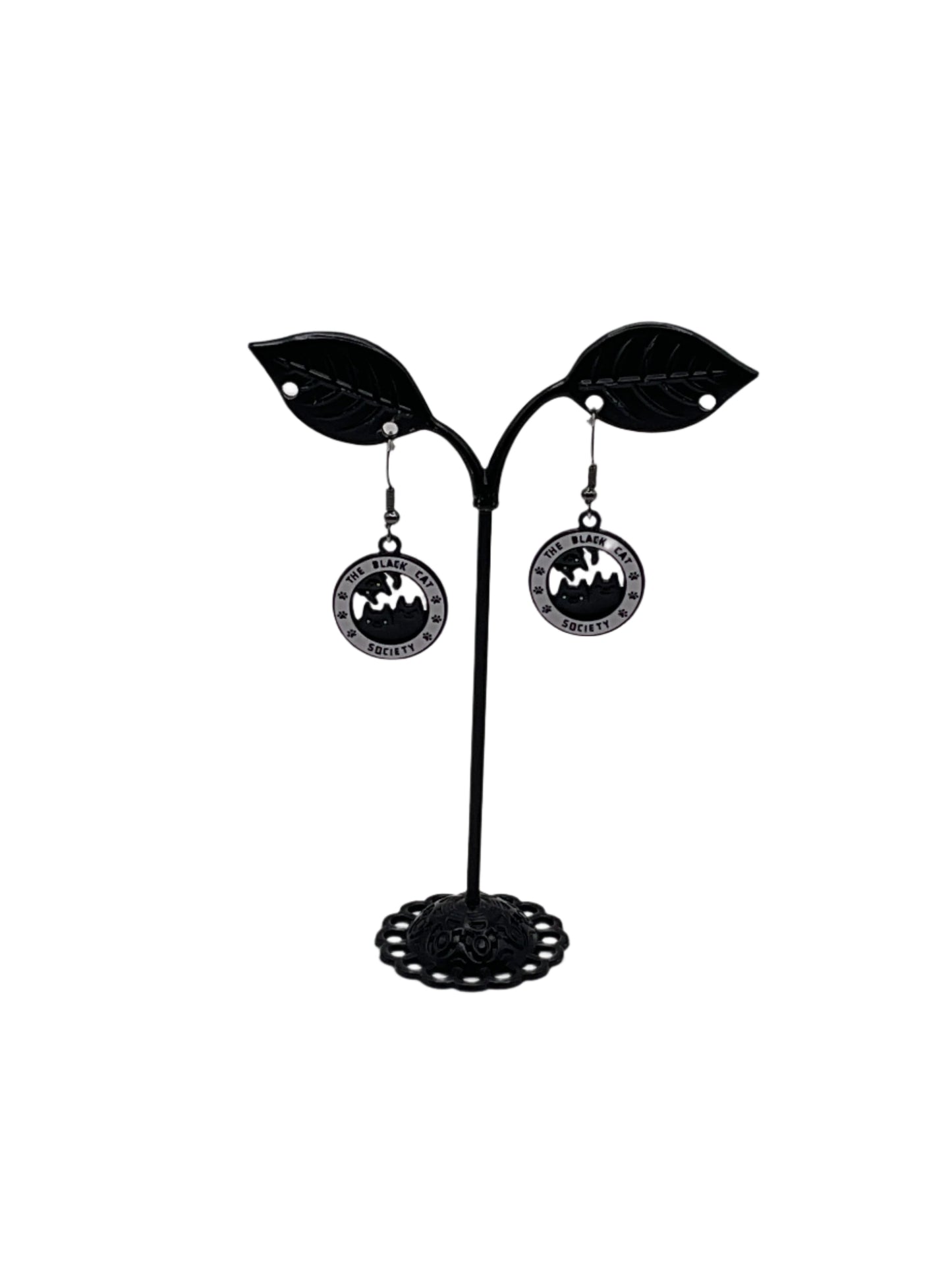 Black Cat Society Earrings