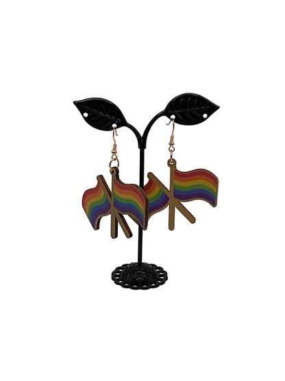 Flag earrings