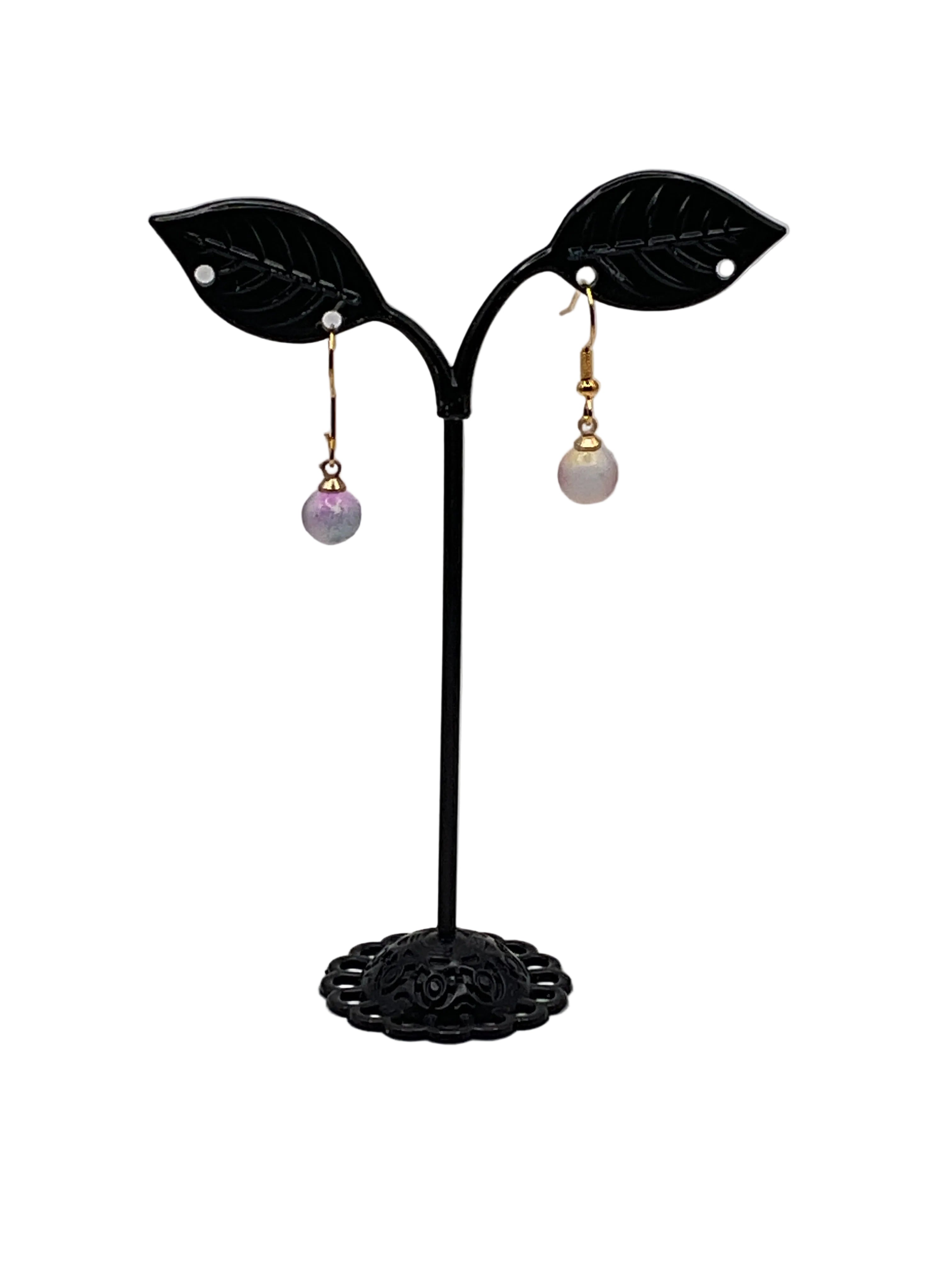 Earrings with beads