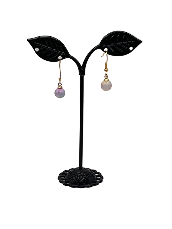 Earrings with beads