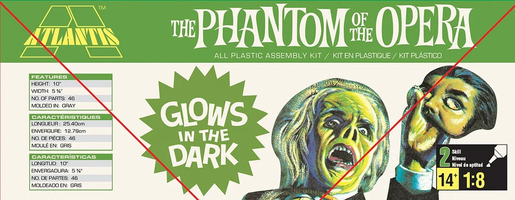 1/8 Lon Chaney Phantom of The Opera Glow Edition Plastic