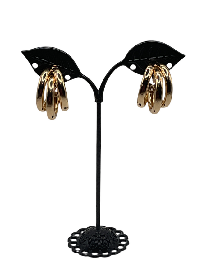 Triple Hoop Earrings Hover Image