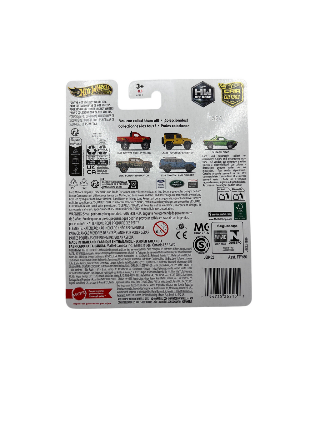 Hot Wheels 2024 Toyota Land Cruiser Diecast blue