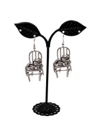Cat in Chair Earrings