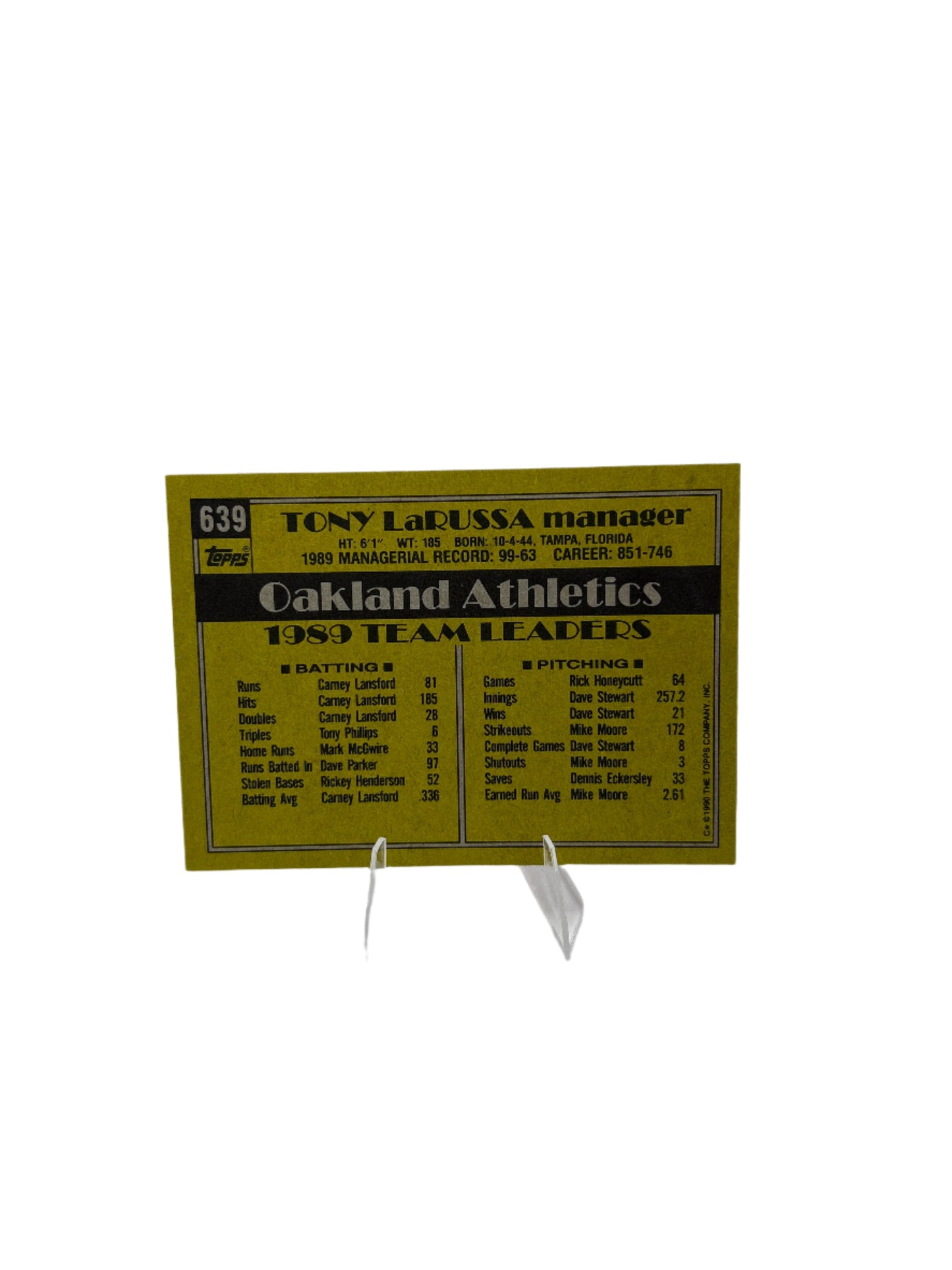 Topps Tony LaRussa
