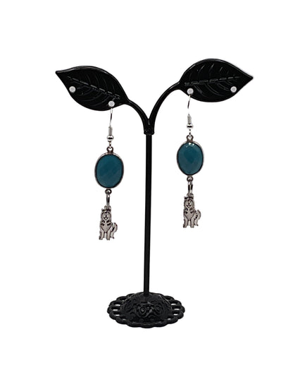 Turquoise Facet Earrings