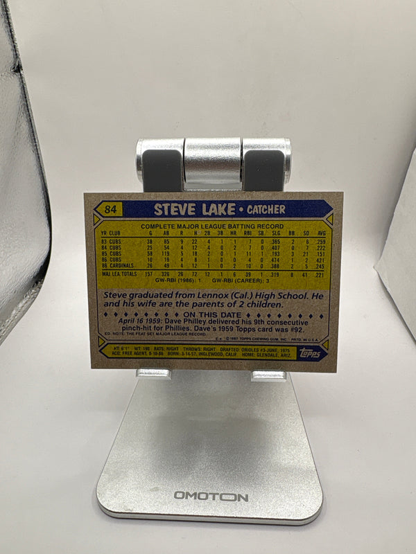 Topps Steve Lake