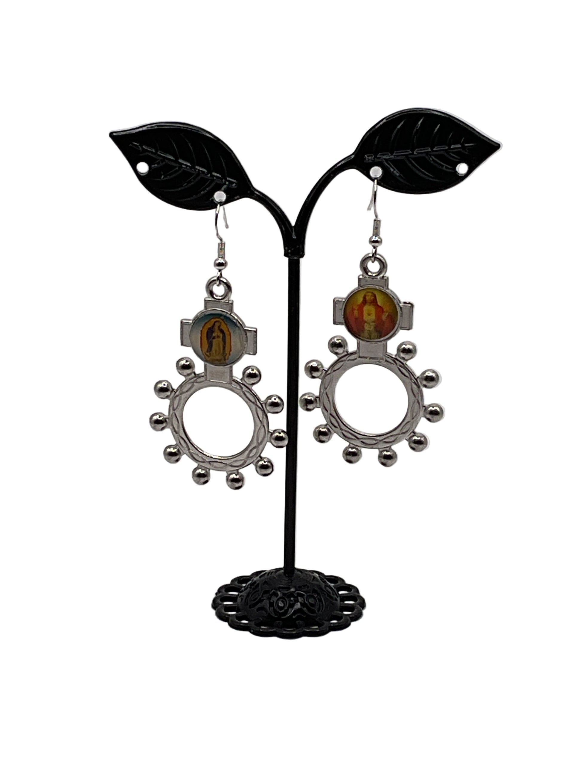 Finger Rosary Ring Earrings