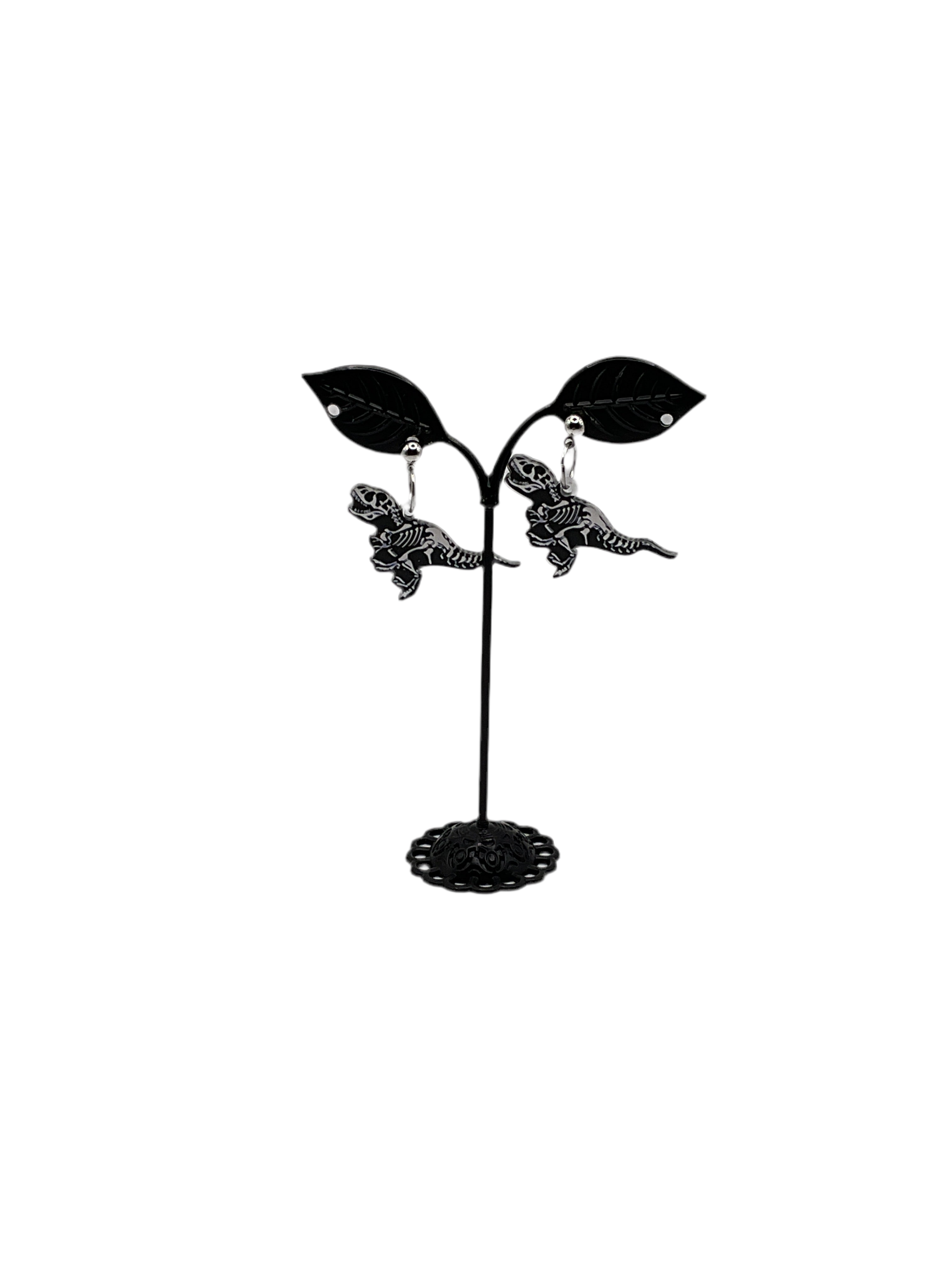 Skeletal T-Rex Earrings