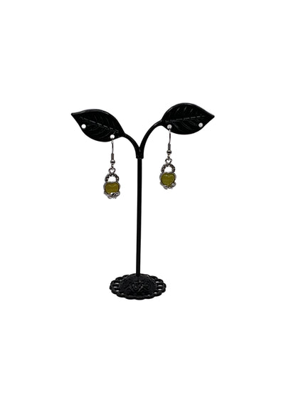 Yellow Topaz Heart Earrings