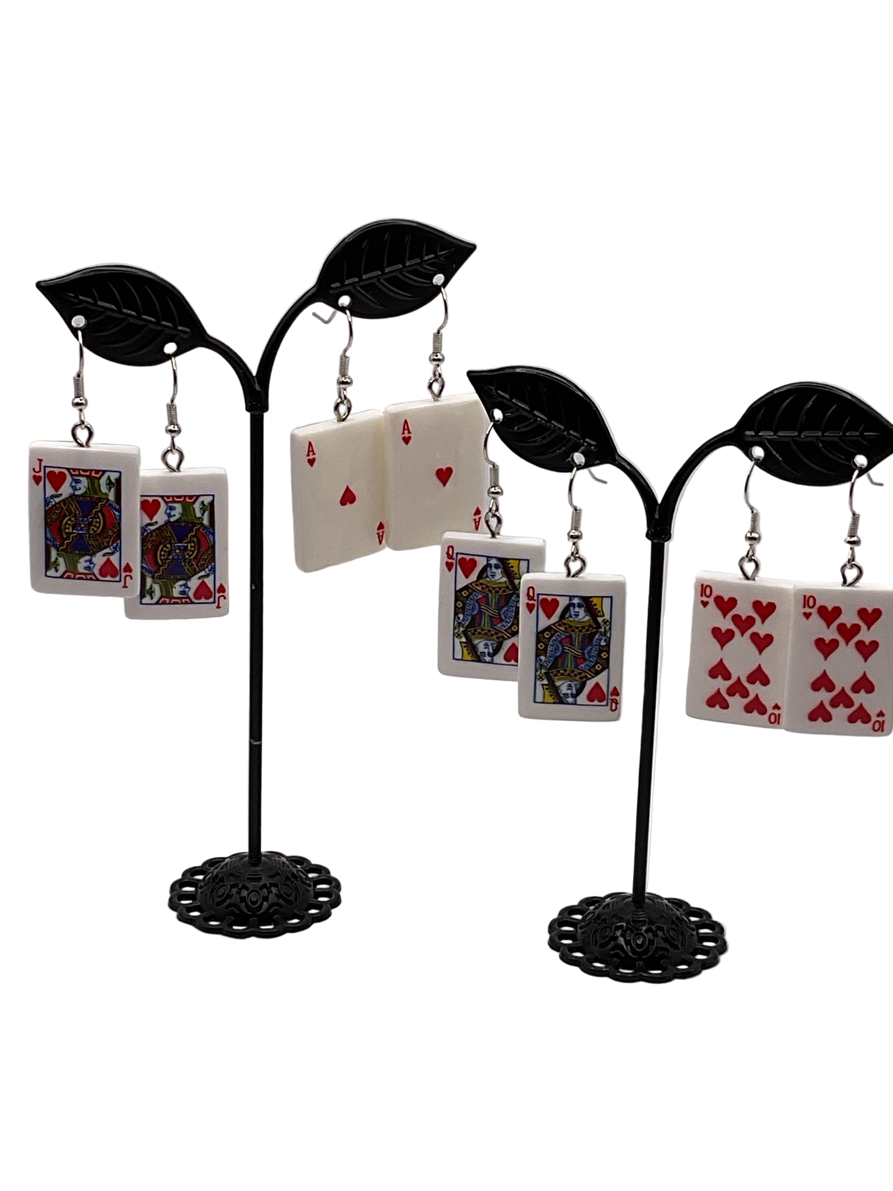 Heart Card Earrings Main image