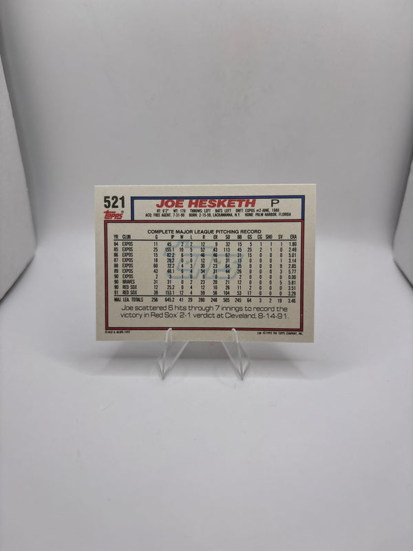 Topps Joe Hesketh