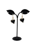Black Heart Earrings 2