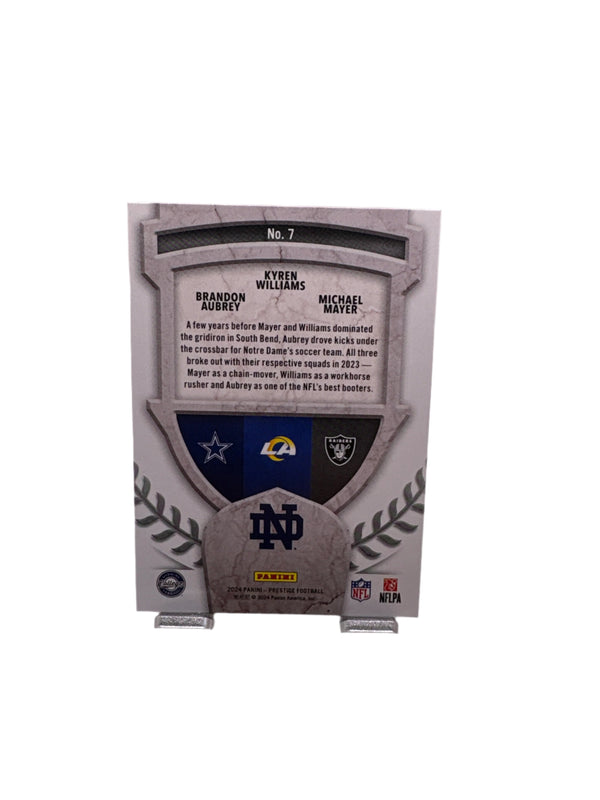 Panini Prestige Brandon Aubrey Kyren Williams Michael Mayer
