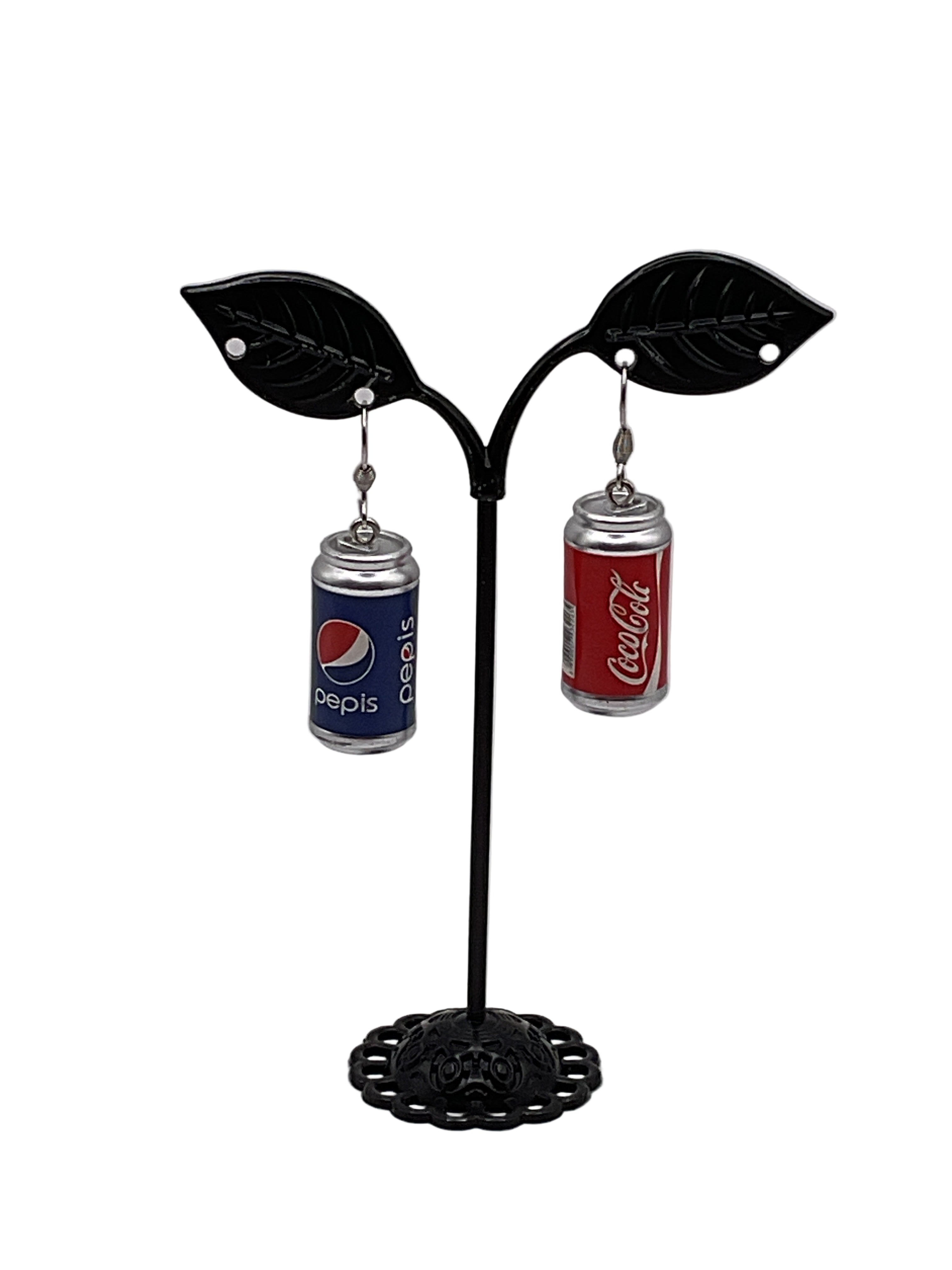 Soda can earrings