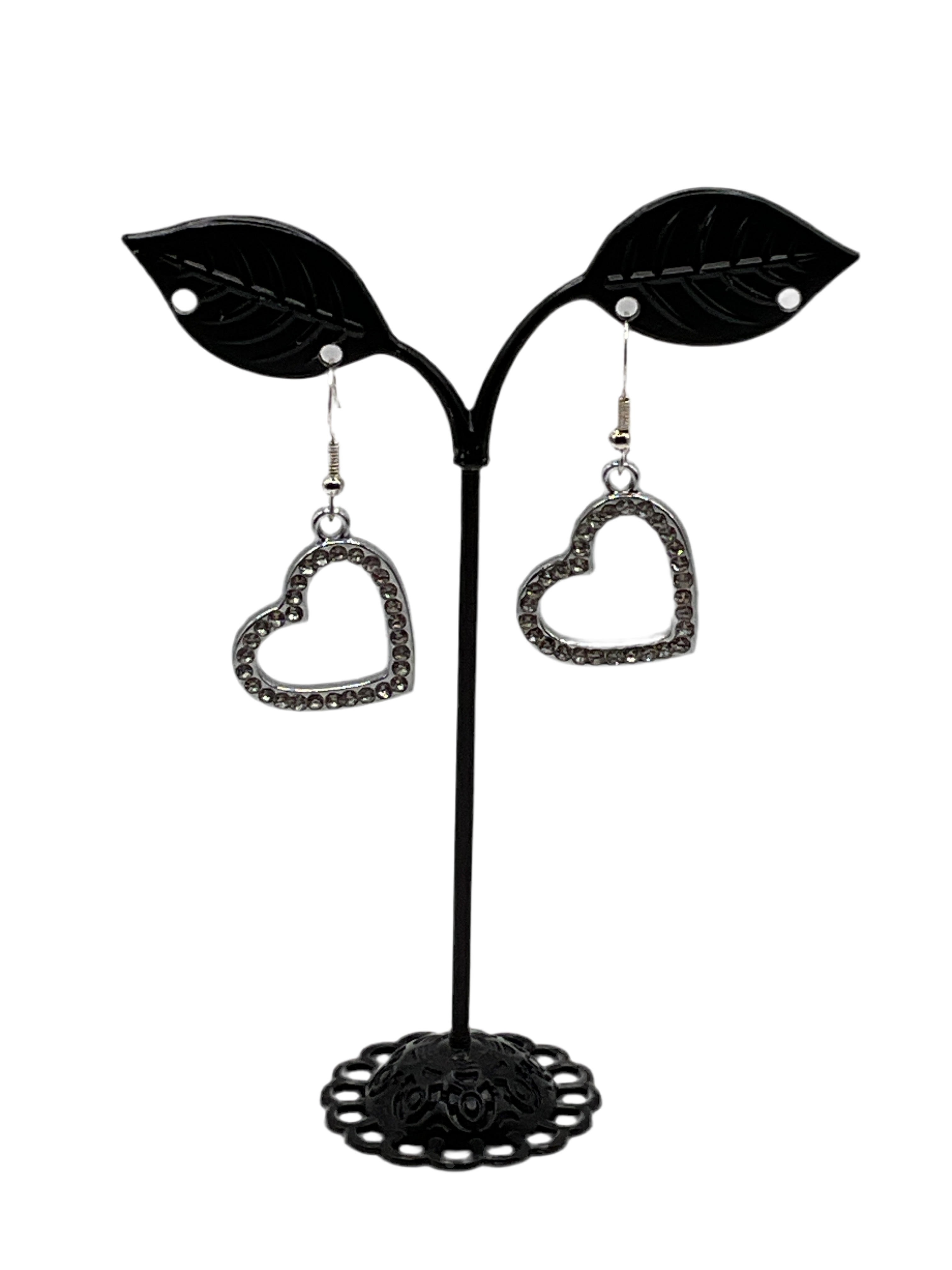Shiny heart earrings Main image