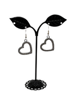 Shiny heart earrings
