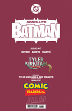 Absolute Batman #17 Tyler Kirkham Exclusive Var (02/11/2026)(02/18/2026)