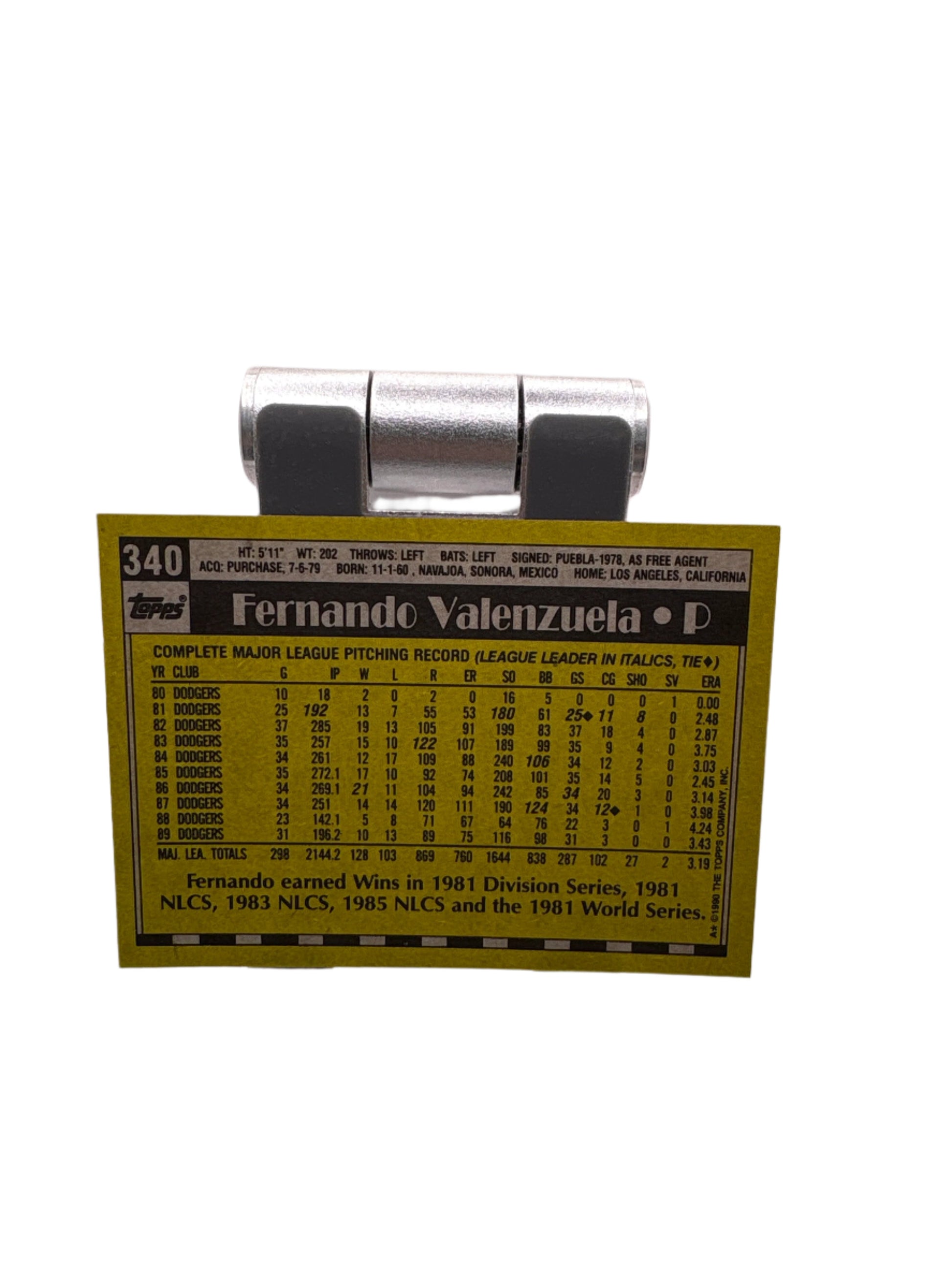 Topps Fernando Valenzuela