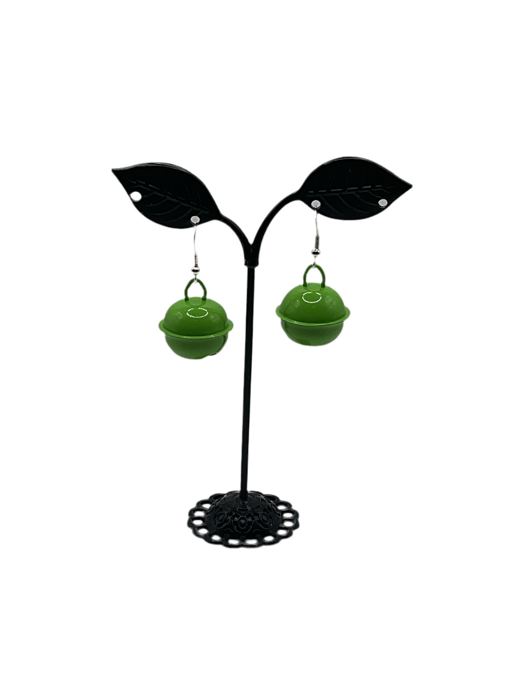 Green Bell Earrings