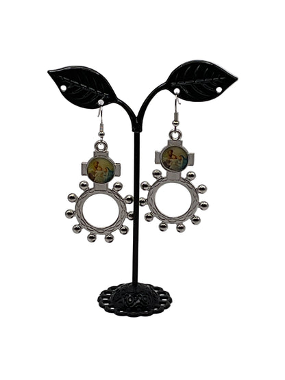 Finger Rosary Ring Earrings