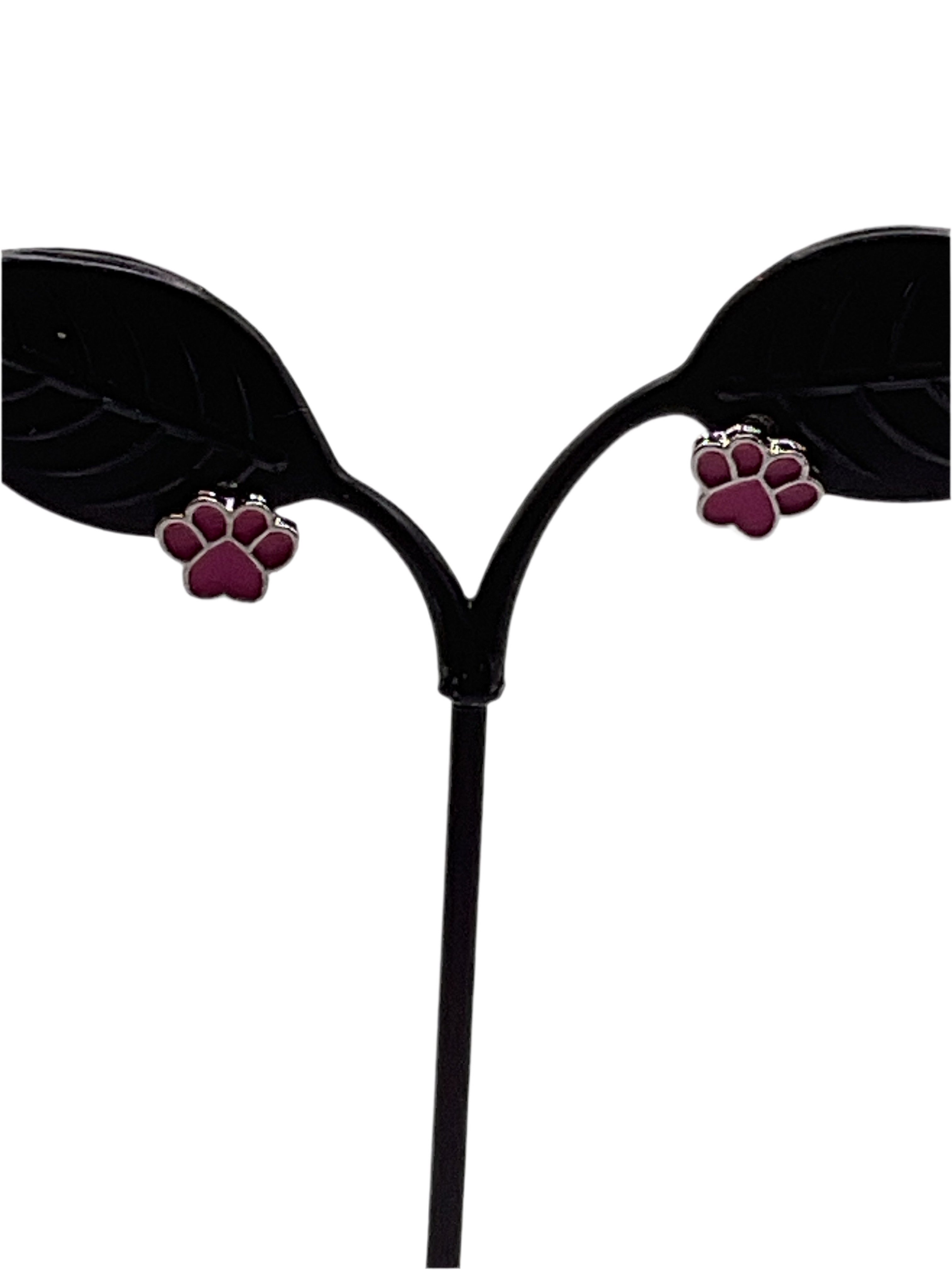 Puppy paw print earrings Main image