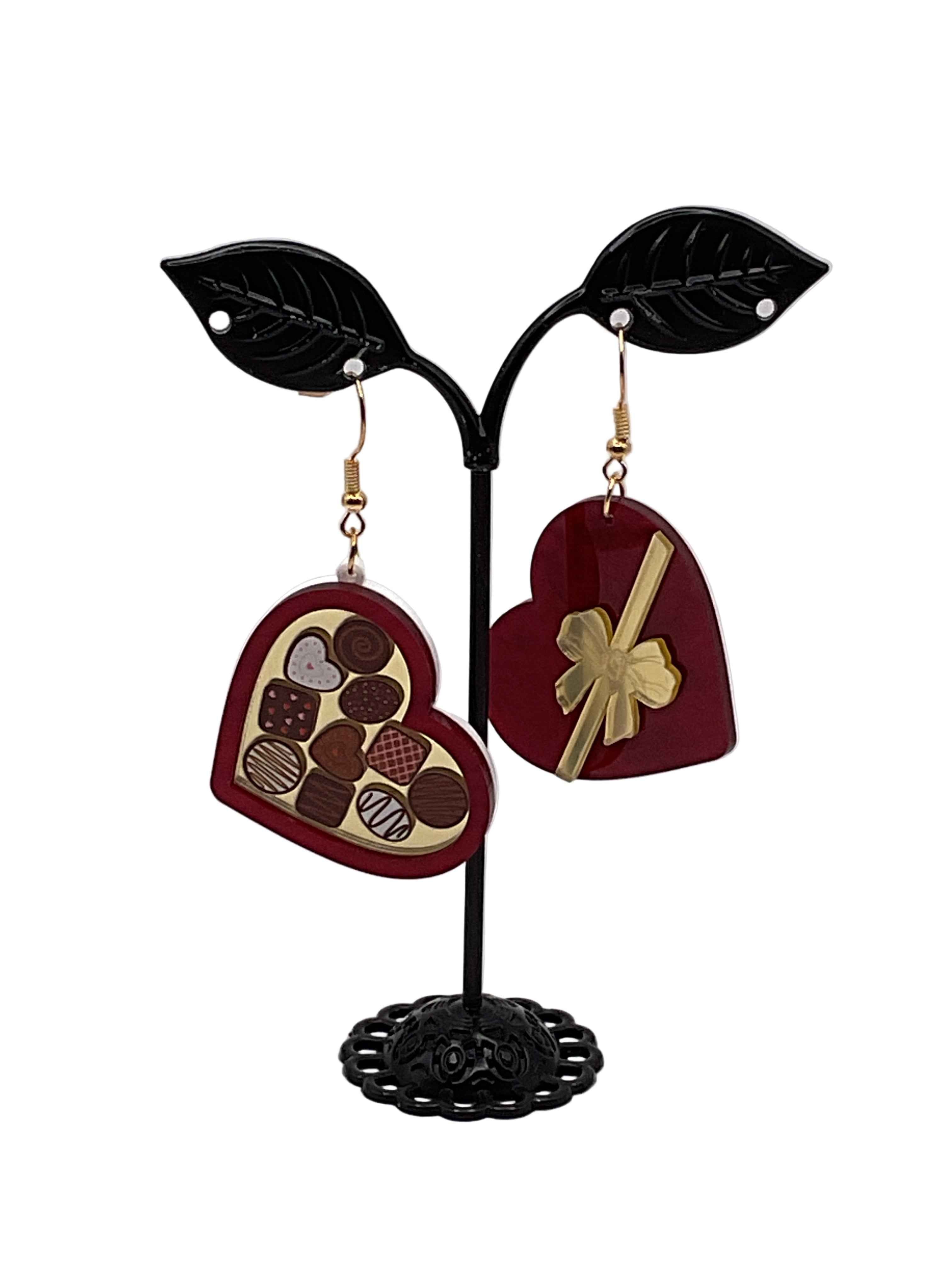Box of chocolate earrings Main image