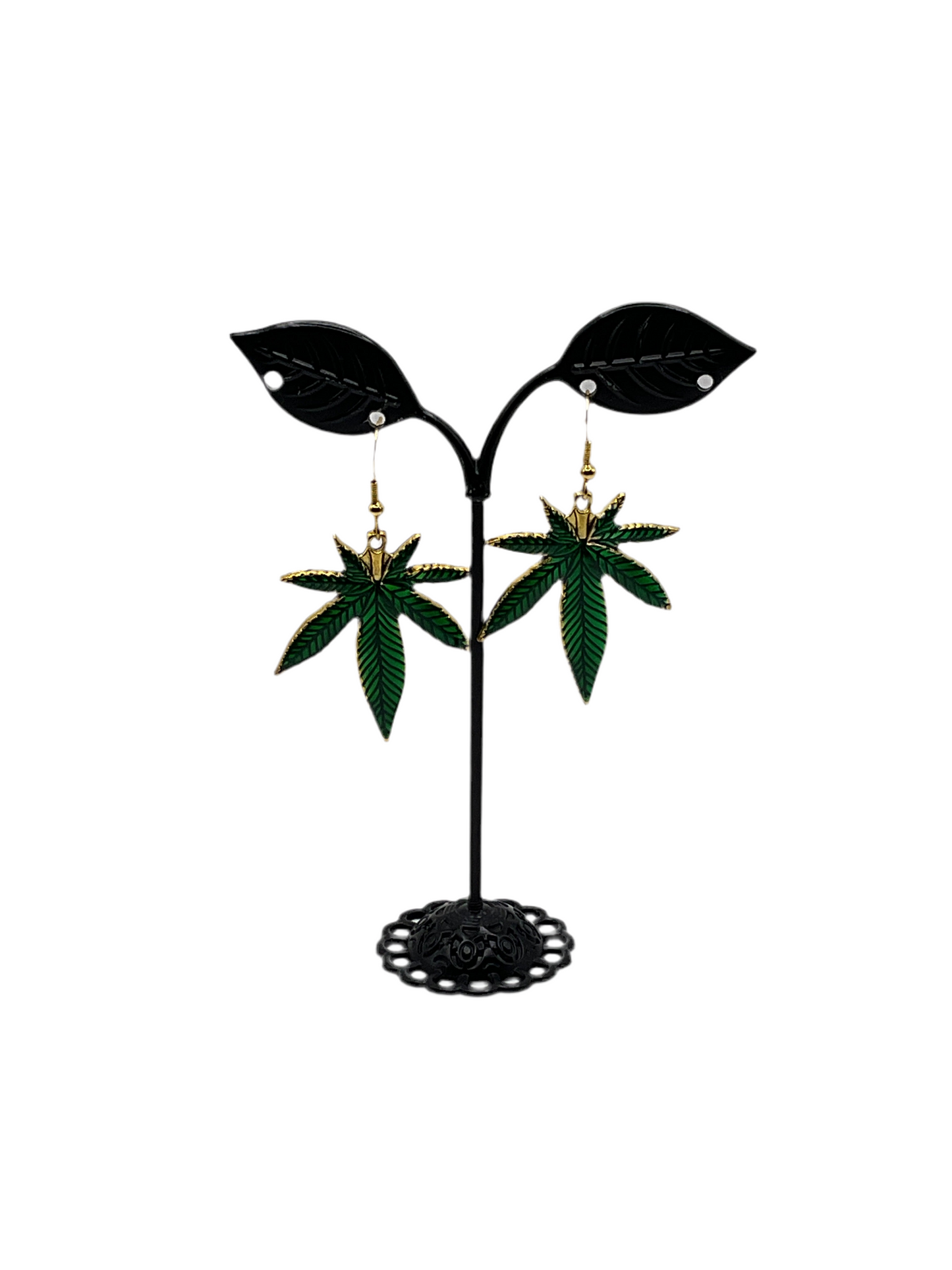 Weed earrings