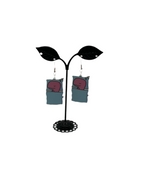 Sleeping Pink Dino Earrings