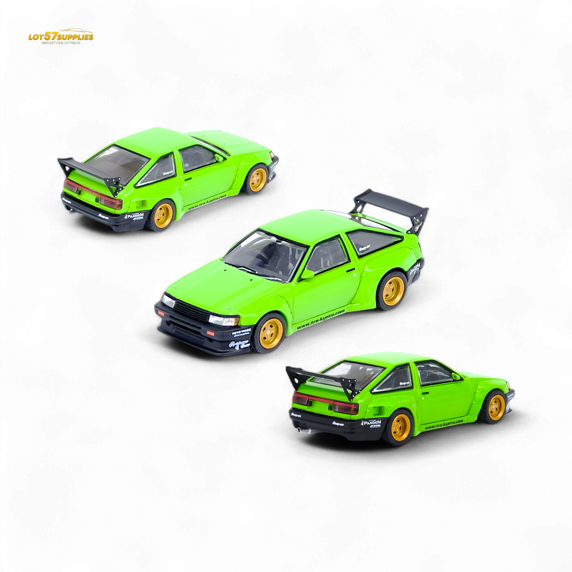 Inno64 TOYOTA AE86 Levin "PANDEM ROCKET BUNNY" Green 1:64