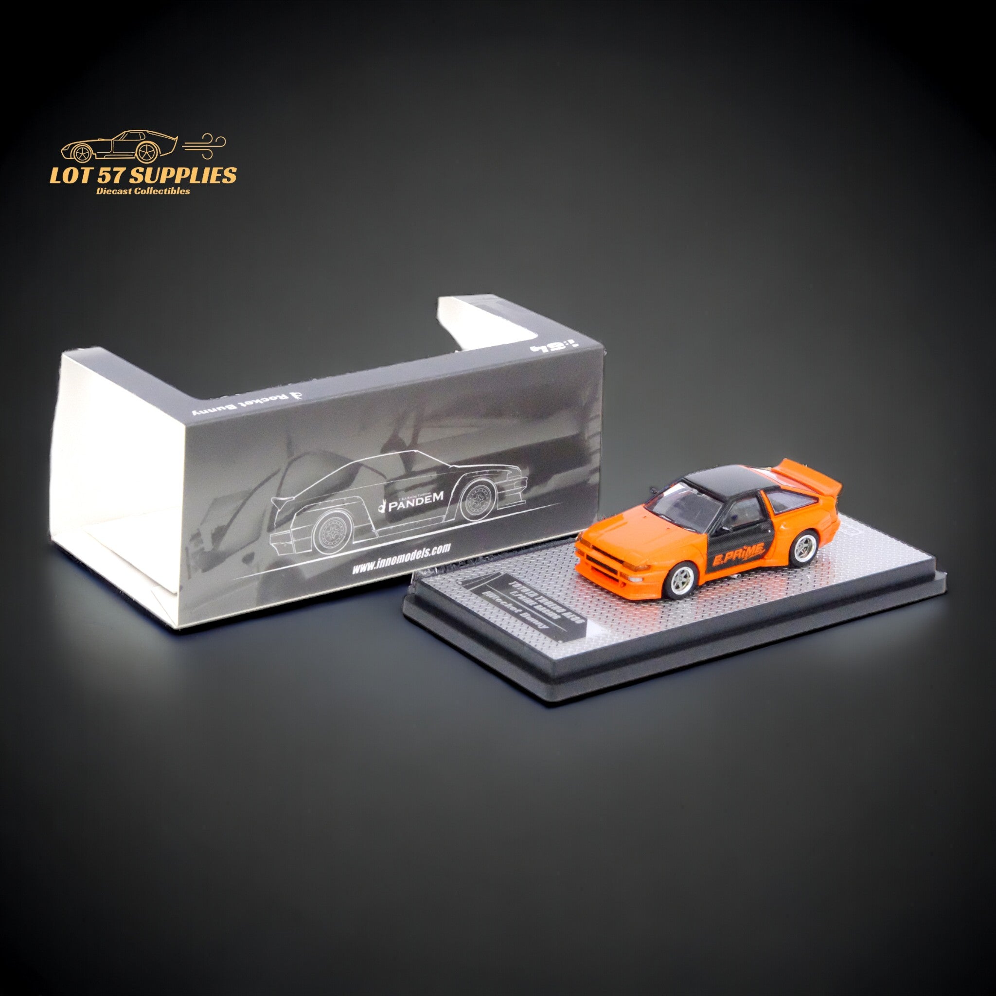 Inno64 Toyota Corolla Sprinter Trueno AE86 "PANDEM / ROCKET BUNNY" E. Prime Racing 1:64 IN64-AE86P-EPR - Collectors World Toys