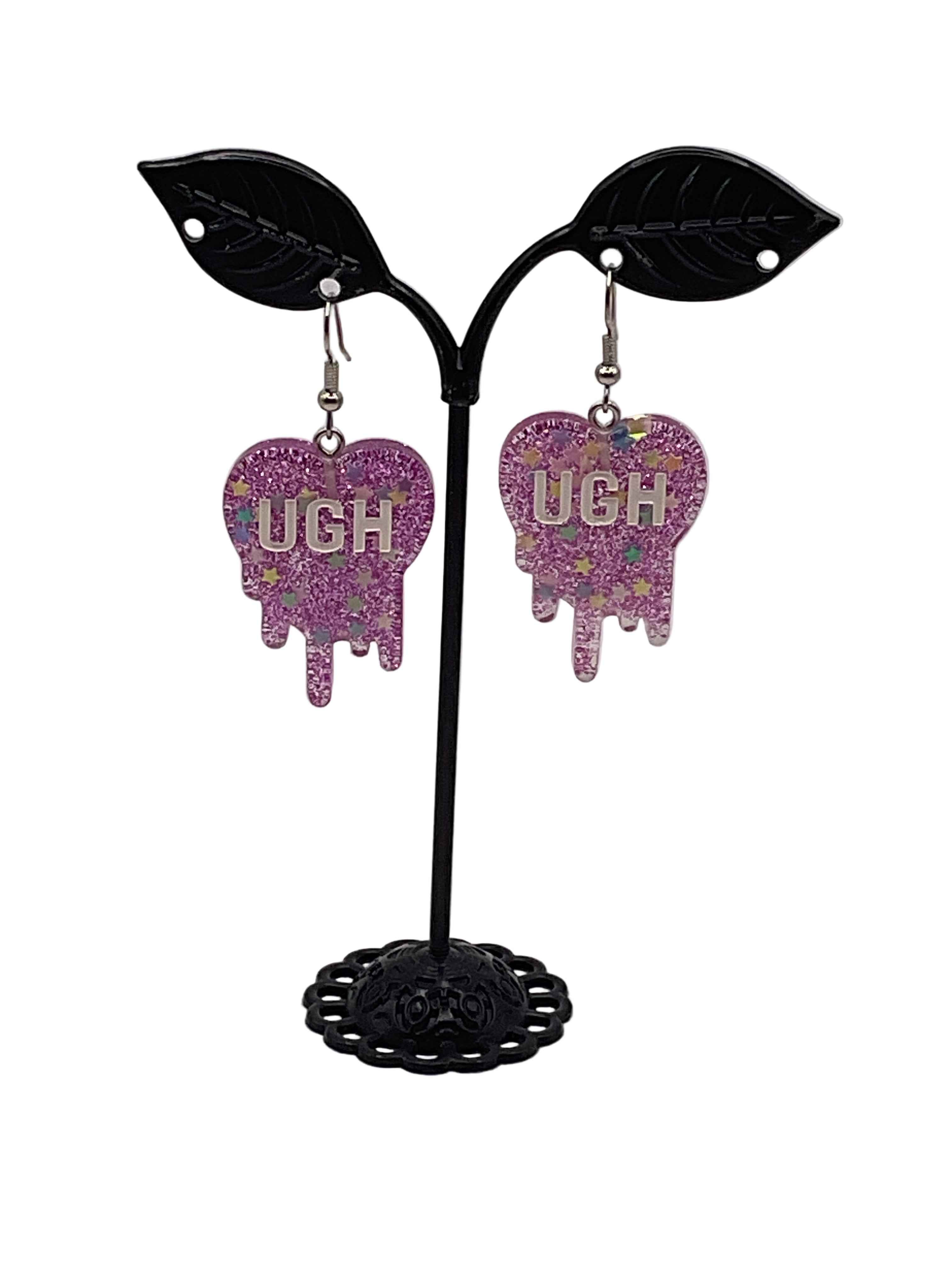 Melting Convo Heart Earrings