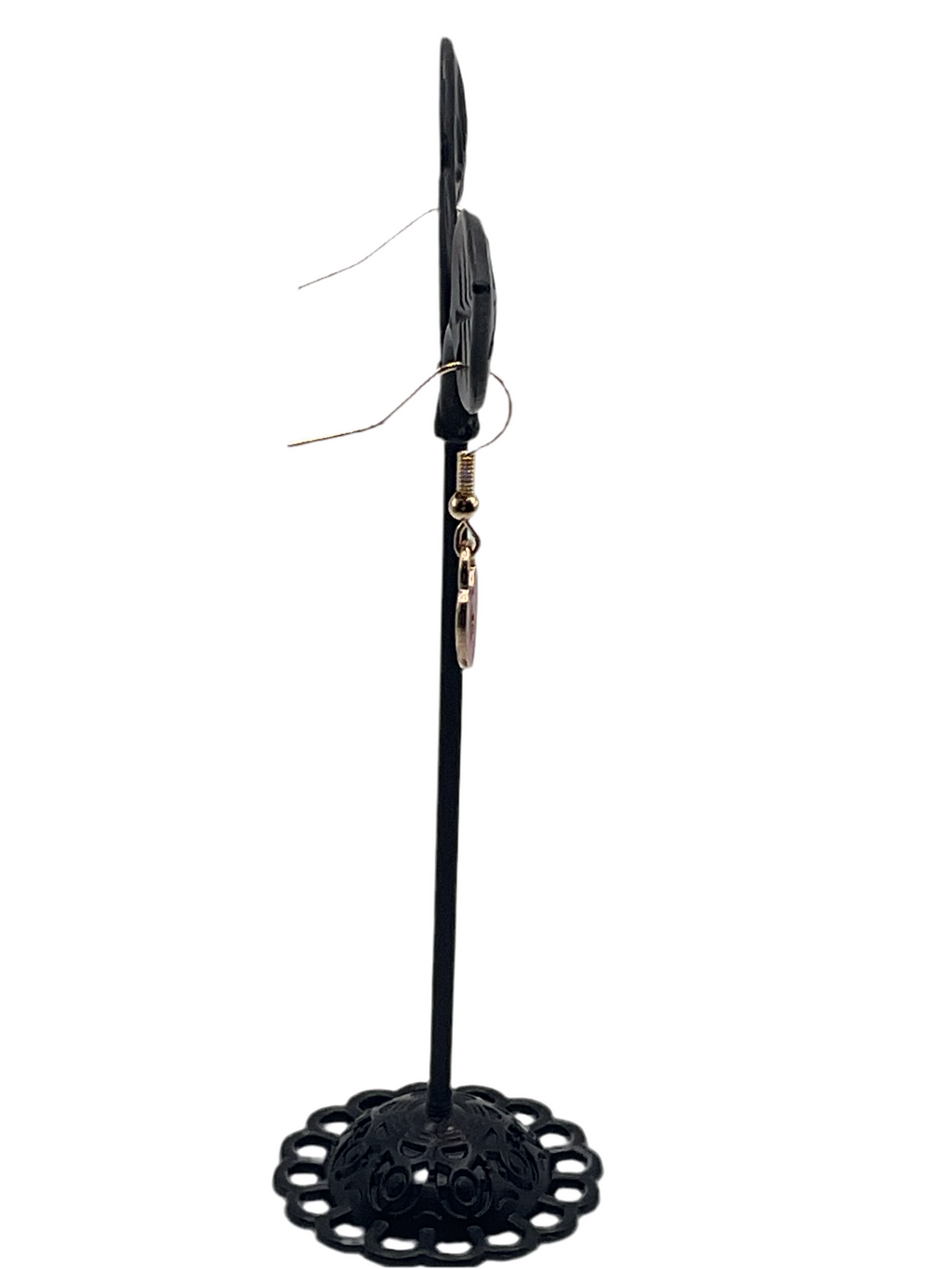 heart shaped lock earrings