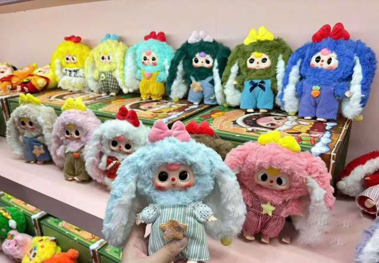 Baby Three V2 Rabbit Macaron Cute Bunny Plush Series Blind Box (1 Blind Box) - Collectors World Toys