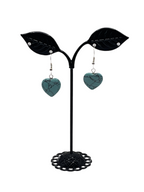 Turquoise heart earrings